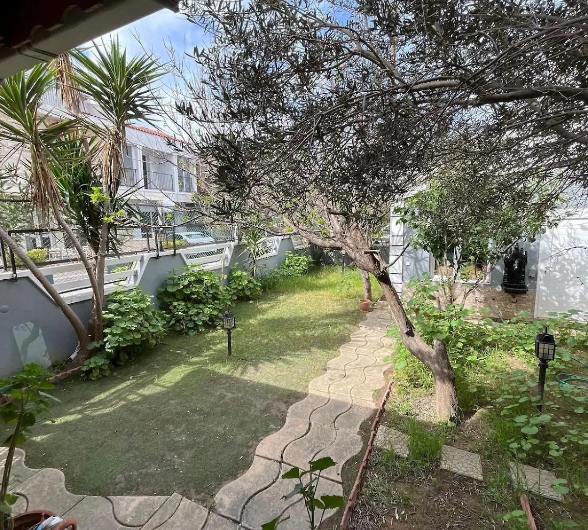 Five Bedroom Plus Living, Triplex Villa With Big Private Garden, Fifty Meters To Sea In Urla, Sleeps Twelve, Three Baths